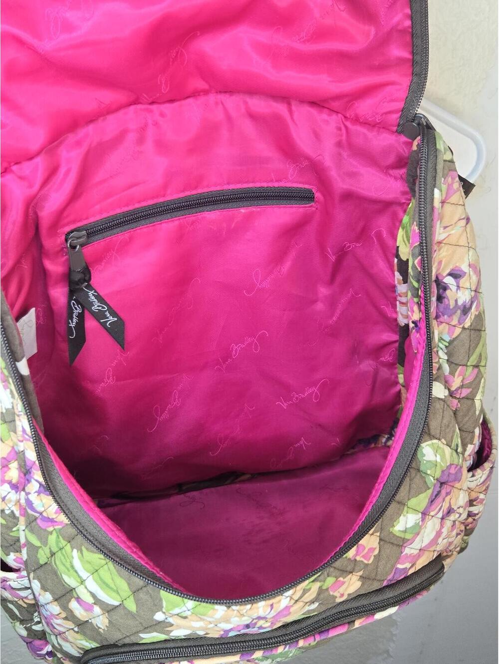 Vera Bradley Quilted Floral Backpack - Picture 4 of 9